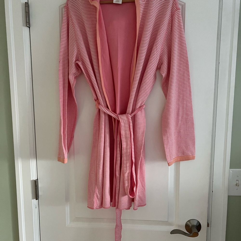 Striped Pink Women's Robe